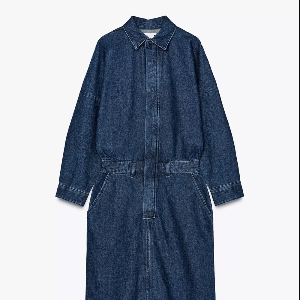 Women's Blue Denim Dress ZW collection - Picture 2 of 6